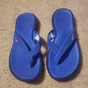 Womens Nike Royal Blue Sandals with  Logo
